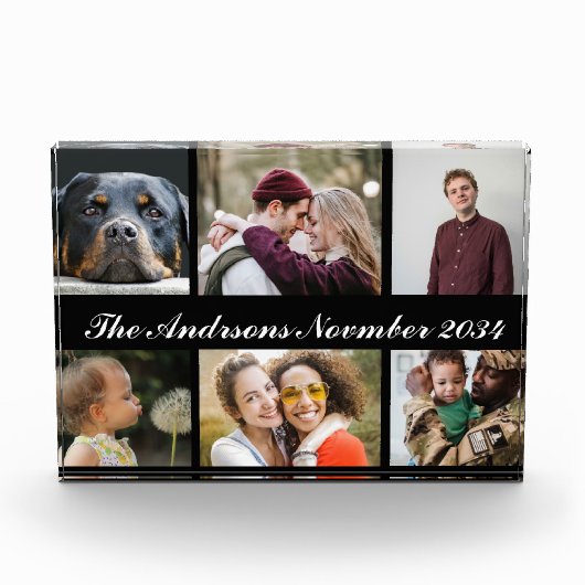 6枚の写真コラージュ フォトブロック (正面)