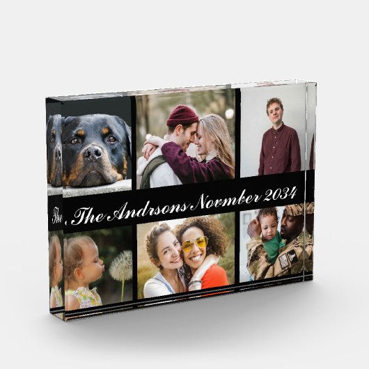 6枚の写真コラージュ フォトブロック (左)