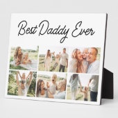 6枚の写真コラージュ 父の日 Best Daddy Ever フォトプラーク (側面)