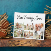 6枚の写真コラージュ 父の日 Best Daddy Ever フォトプラーク (側面)