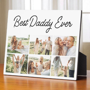 6枚の写真コラージュ 父の日 Best Daddy Ever フォトプラーク