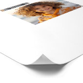 6枚の写真コラージュ – 白い背景 – 黒い文字 ポスター (角)