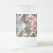 6枚の写真パーソナライズされたコラージュの作成 フロストグラスビールジョッキ (中央)