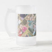 6枚の写真パーソナライズされたコラージュの作成 フロストグラスビールジョッキ (左)