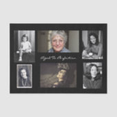 6枚の写真パーソナライズされた 薄葉紙 (正面)