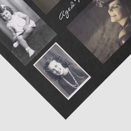 6枚の写真パーソナライズされた 薄葉紙 (詳細)