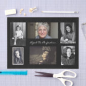 6枚の写真パーソナライズされた 薄葉紙 (クラフト)