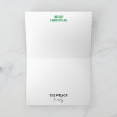 6枚の写真家パーソナライズされたのコラージュクリスマス シーズンカード (内部)