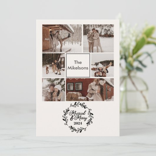 6枚の写真結婚したとメリー シーズンカード (スタンド正面)