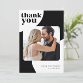 6枚の写真結婚のインスタントダウンロードカードに感謝 招待状 (スタンド正面)