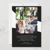 6枚の写真結婚のインスタントダウンロードカードに感謝 招待状 (裏面)