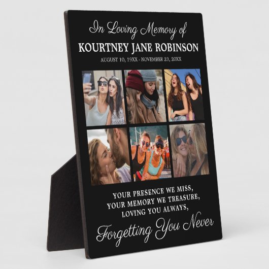 6枚の写真 想い出のメモリアル フォトプラーク (側面)