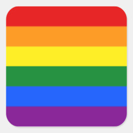 6枚の大きなシール#rainbowシート スクエアシール