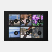 6枚の画像を1枚に収め、自分のデコを簡単に作る ドアマット (正面)