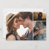 6枚の金ゴールドグリッター初めてのクリスマス 婚約した シーズンカード (裏面)