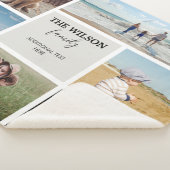 6枚パーソナライズされたのフォトファミリーメモリーコラージュ シェルパブランケット (3/4)