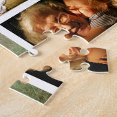 6枚パーソナライズされたのフォトファミリーメモリーコラージュ ジグソーパズル (側面)