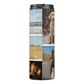 6枚パーソナライズされたのフォトファミリーメモリーコラージュ タンブラー (裏面)