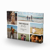 6枚パーソナライズされたのフォトファミリーメモリーコラージュ フォトブロック (右)