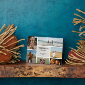 6枚パーソナライズされたのフォトファミリーメモリーコラージュ フォトプラーク (側面)