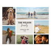 6枚パーソナライズされたのフォトファミリーメモリーコラージュ フォトプリント            (正面)