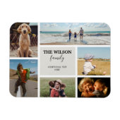 6枚パーソナライズされたのフォトファミリーメモリーコラージュ マグネット (横)