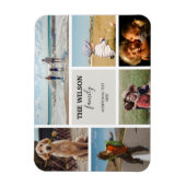 6枚パーソナライズされたのフォトファミリーメモリーコラージュ マグネット (縦)