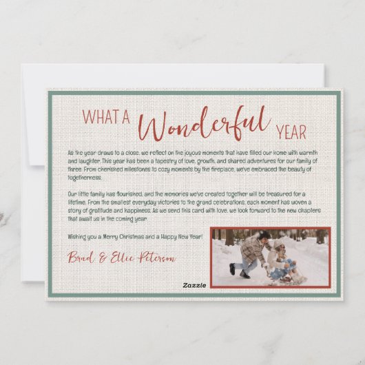 6枚パーソナライズされたの写真とメリークリスマスカード シーズンカード (裏面)