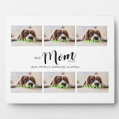 6枚フォトコラージュTabletopプラーク（イーゼル付） フォトプラーク (正面)