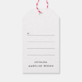 6枚フォトハートカスタムギフトラベル ギフトタグ (裏面)