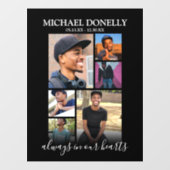 6枚モダンのフォトコラージュ記念館 ウィンドウサイン (シート)