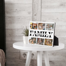 6枚モダンの写真白人家族 フォトプラーク