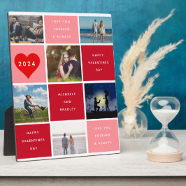 6枚 | Happy Valentines Day Grid Sherpa フォトプラーク