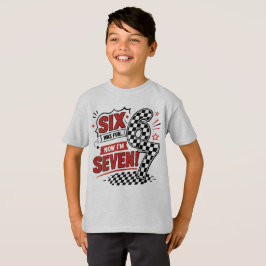 6歳から7歳になりました。おかしい7歳の誕生日 Tシャツ
