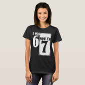 6歳から7歳へ おもしろい 67 お誕生日おめでとう 7歳 Tシャツ (正面フル)