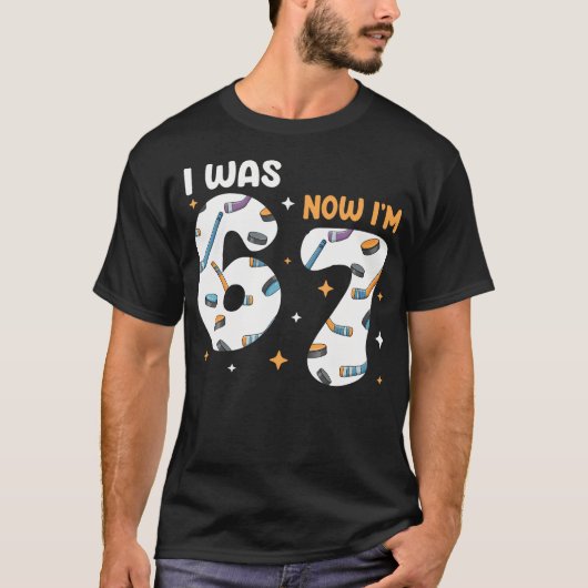 6歳から7歳へ アイスホッケー Tシャツ (正面)