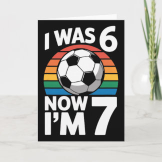 6歳から7歳へ サッカー 誕生日 キッズ プレイヤー カード