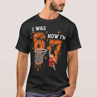 6歳から7歳へ バスケットボール バースデー 6 7 メンバー Tシャツ