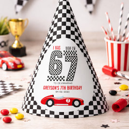 6歳から7歳へ！レーシングカーボーイの誕生日パーティー パーティーハット