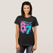 6歳から7歳へ！誕生日おめでとう Funny 7th Birthday Gir Tシャツ (正面フル)