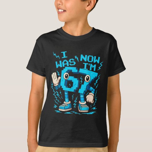 6歳から7歳へ！7歳の誕生日おめでとう ブレインロット Tシャツ (正面)