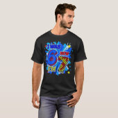 6歳から7歳へ!7歳の誕生日おめでとう Tシャツ (正面フル)