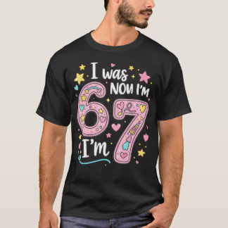 6歳から7歳へ 7歳の誕生日おめでとう Tシャツ