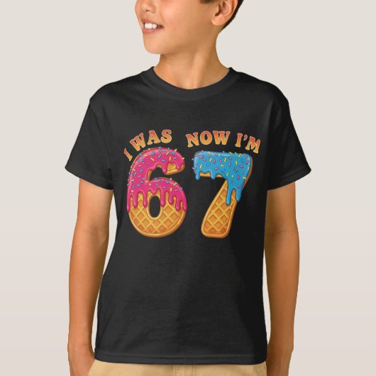 6歳から7歳 67 おもしろ画像 Tシャツ (正面)