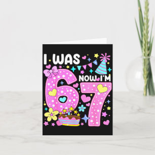 6歳から7歳 Nk Lka ドット セブン 誕生日おめでとう Girl P カード