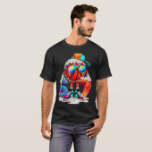 6歳だったのに今は7歳 バスケットボール 6 7 ミーム Tシャツ (正面フル)