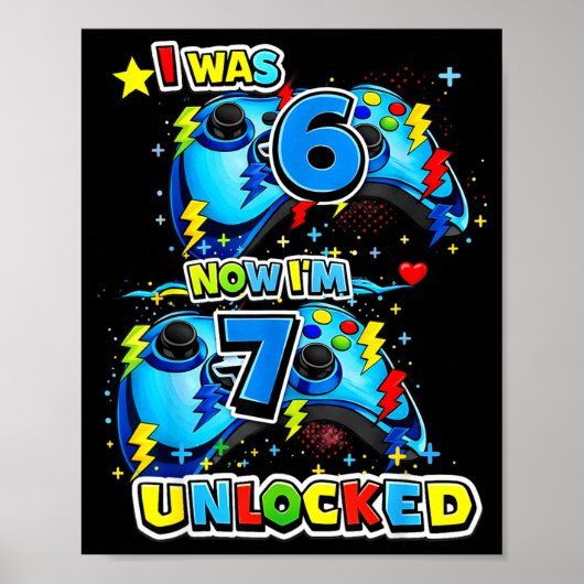 6歳だった僕が7歳になって解禁！7歳の誕生日ビデオゲーム 7歳の誕生日 ポスター (正面)