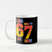 6歳だった僕は今7歳 7歳の誕生日 おめでとう コーヒーマグカップ (左)