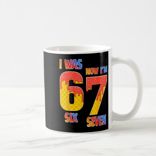 6歳だった僕は今7歳 7歳の誕生日 おめでとう コーヒーマグカップ (右)