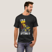 6歳で持ち上げる建築トラック6番目の誕生日 Tシャツ (正面フル)